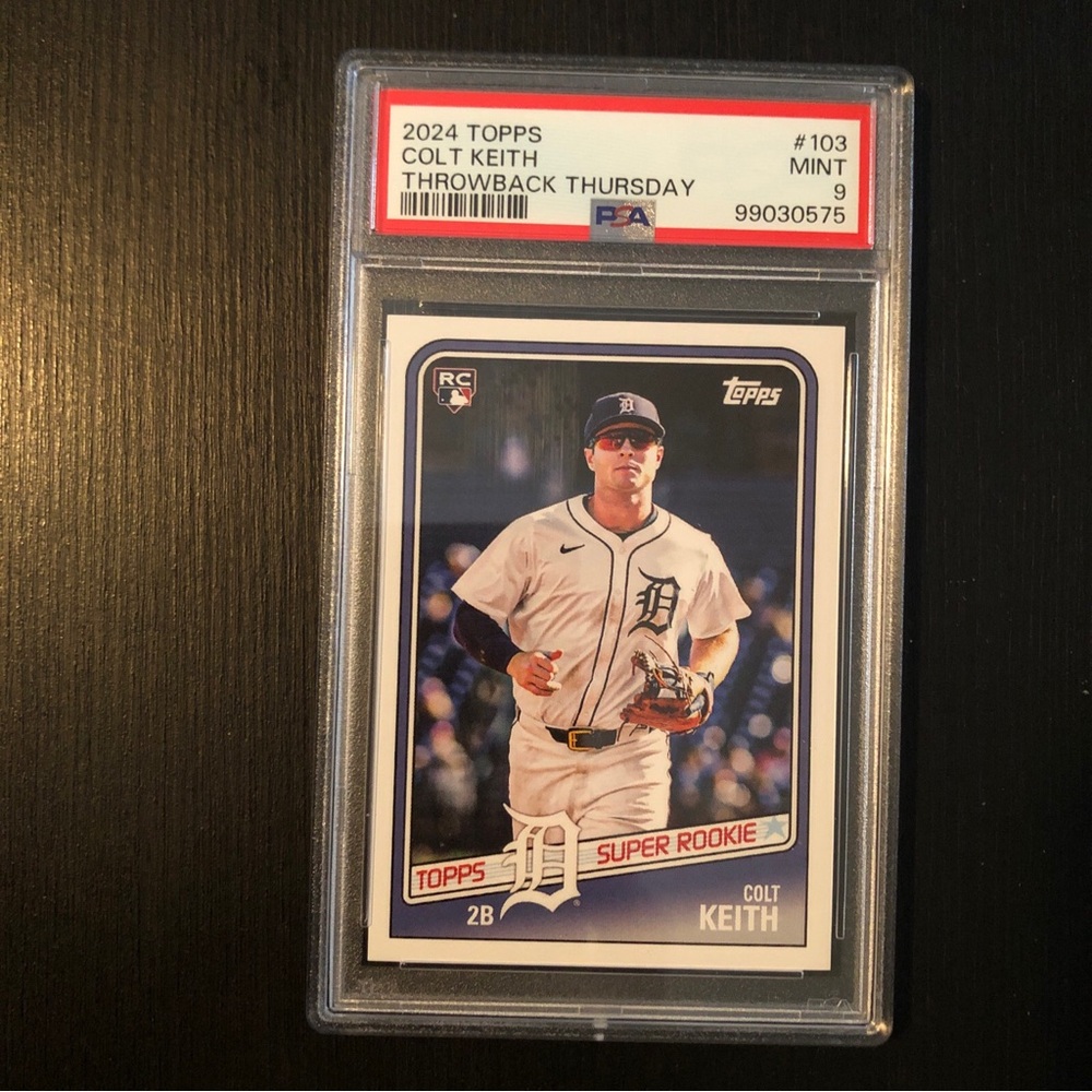 PSA 9 Colt Keith 2024 Topps Super Rookie Baseball Card #103 Mint Graded Rc